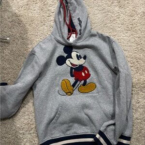 Gray Mickey Mouse Hoodie